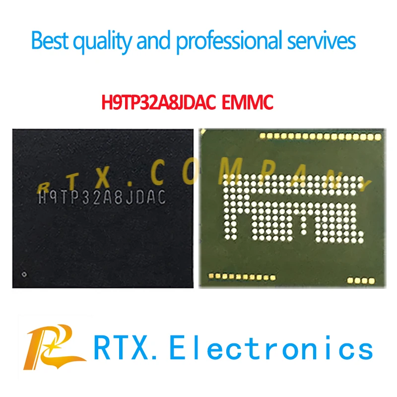

2pcs/lot H9TP32A8JDAC EMMC Nand Flash Memory IC For XIAOMI/SAMSUNG Mobile Phone Circuits Repair Replacement IC Chip H9TP32A8JDAC
