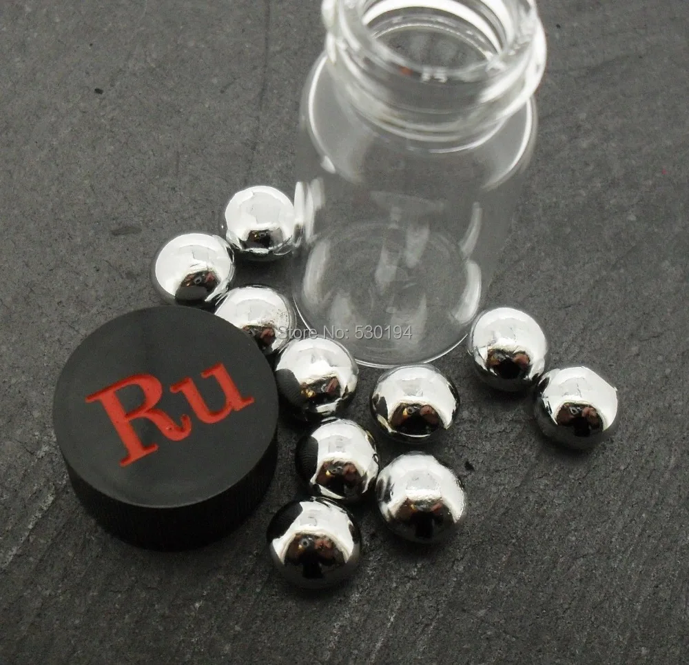 1pcs 3g Ruthenium beads Ru>=99.95% Ruthenium rare metals rare earth