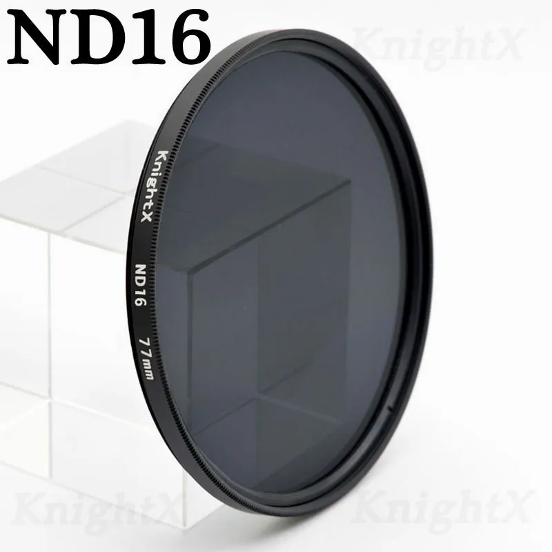 KnightX FLD UV CPL Поляризационный ND звезда Камера фильтр для объектива для canon sony nikon 52 мм 58 мм 67 мм 500d d5300 d3300 24-105 аксессуары - Цвет: ND16