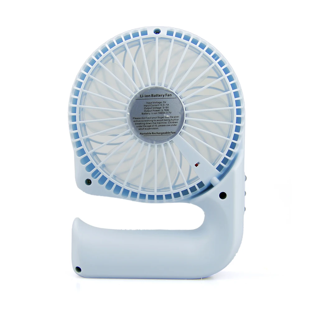 

2018 Portable Mini USB Fan LED Light Air Cooler Small Desk 18650 Battery Fan for PC Laptop Cooling Fan ventilador