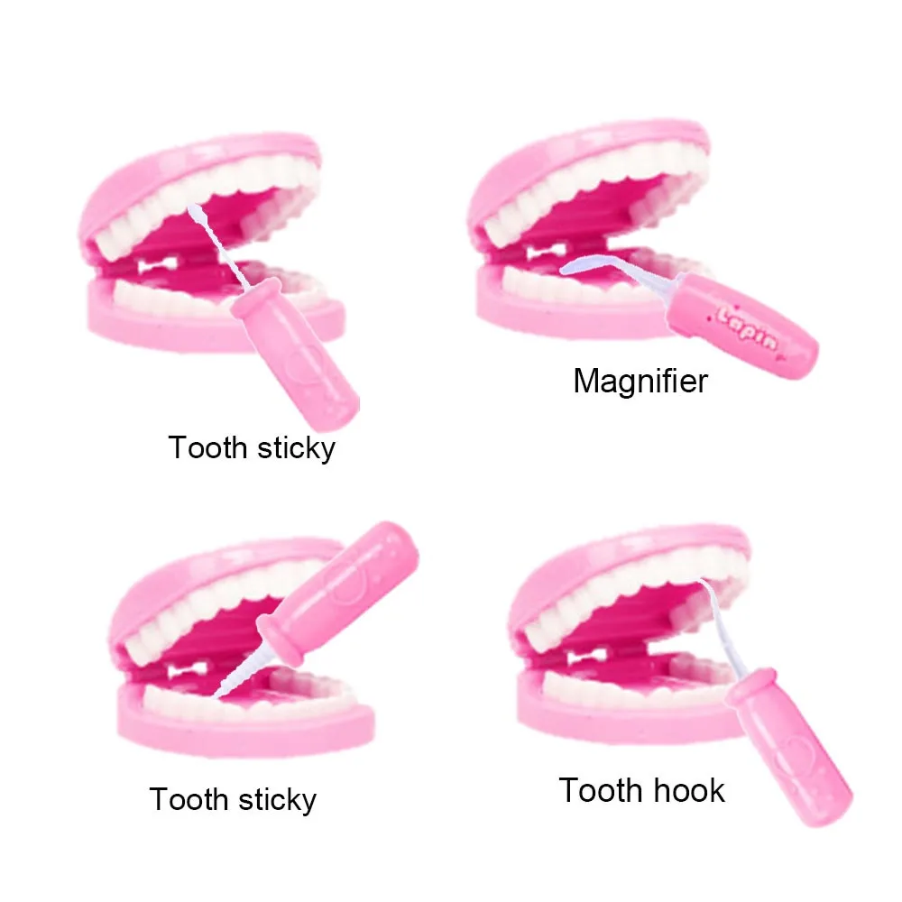 Рождественские подарки Детские стоматологи инструменты и ролевая игра дети ролевые игрушки подарок леверт челнока MJ1108