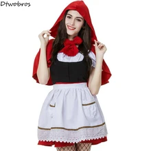 Взрослых Красная Шапочка костюм Для женщин на Хэллоуин Карнавальный вечерние Клубные Пикантные костюм
