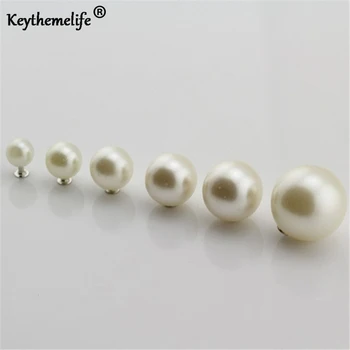 

100pcs DIY Pearl Rivets Hand-press Craft Cap Pearl Knitting Hat Uppers Clothes Bridal veil Decoration Garment Beads Dropshipping