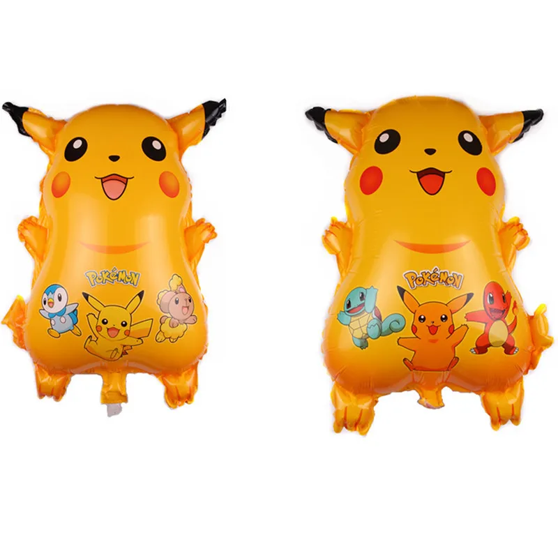 

1pc 60*43cm Cartoon Pikachu Elf Helium Foil Balloons Inflatable Children's Day birthday party decorations kids toys Supplies