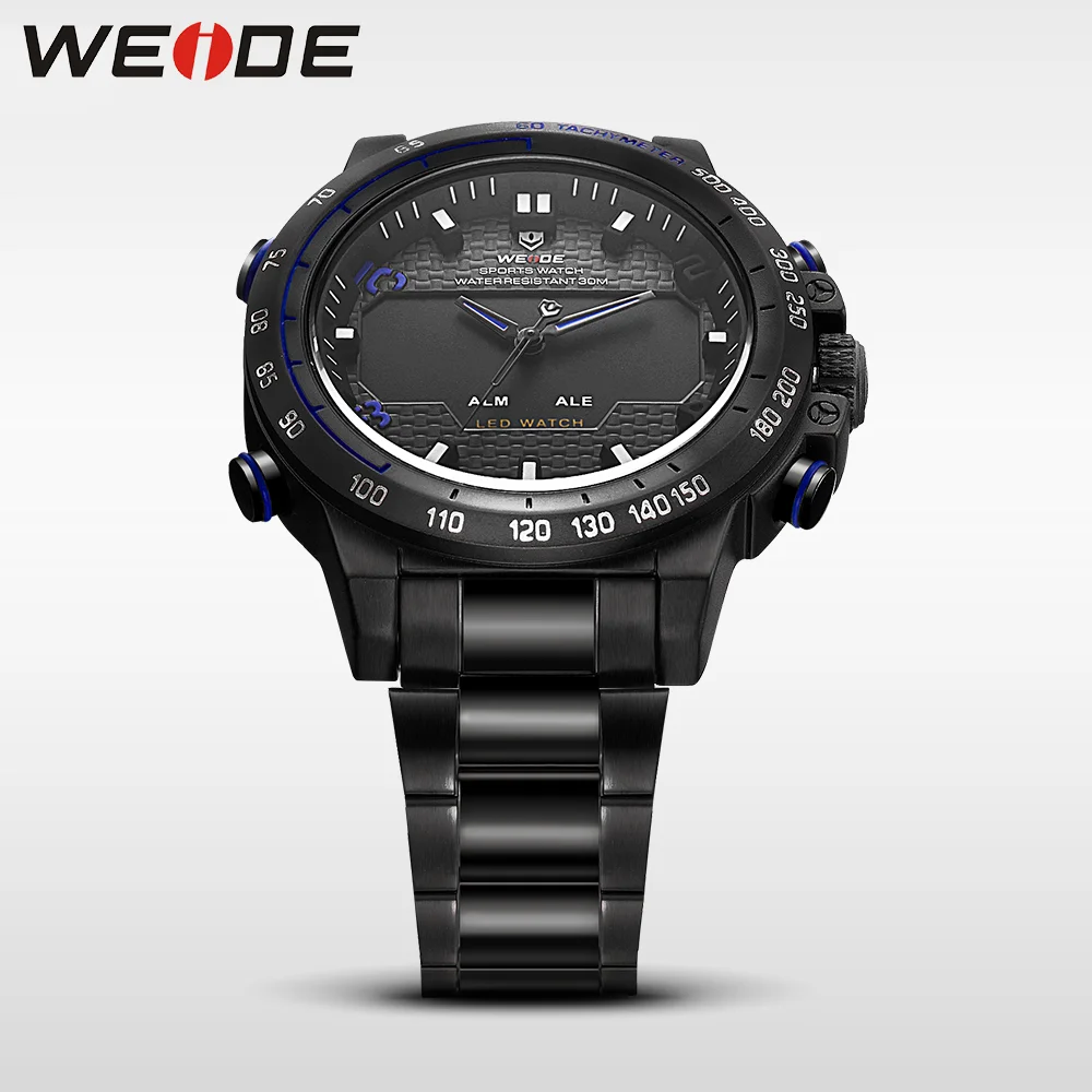 WEIDE genuine watches mens watches brand luxury sport waterproof watch quartz automatic self-wind watch military alarm clock