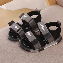 Summer Fashion Children Sandals Shoe Baby Lightning Led Light Luminous Run Sport Sandals Sneakers Shoes Casual Sandal Size 21-30