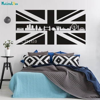 

Australian Flag Famous Building Patterns Vinyl Wall Sticker Home Decor For Kids Living Room Nursery Removable Decals YT757