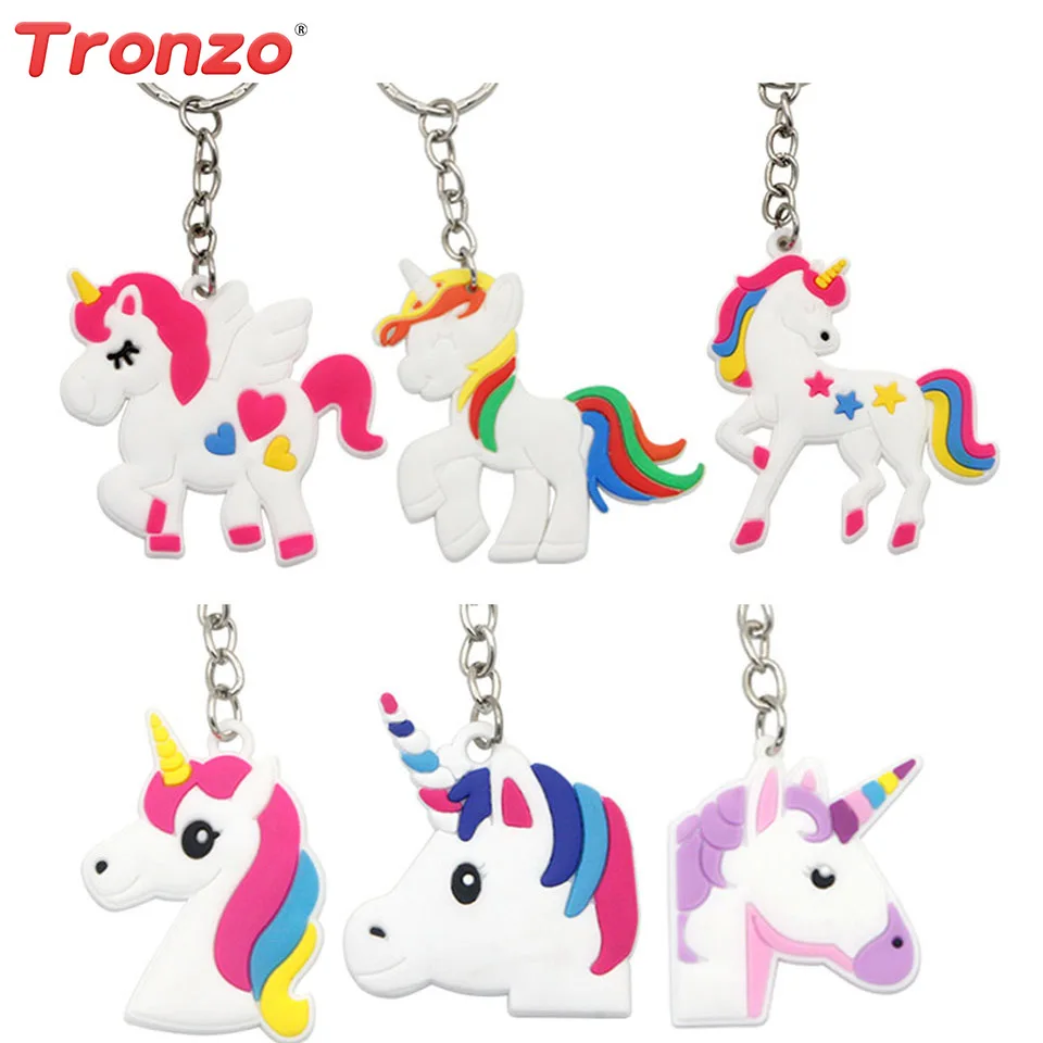 

Tronzo 5pcs Unicorn Key Chains Birthday Unicorn Party Decoration Rubber Key Chains Unicorn Birthday Party Decorations Kids Favor