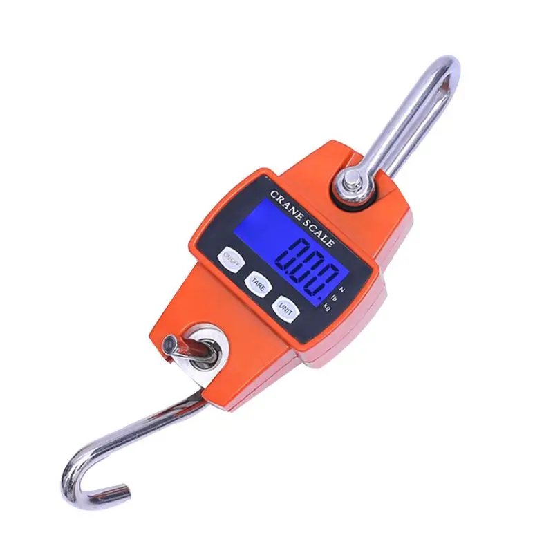 

Electric Hook Scale Hanging Digital Balance Scale With Dismountable S-Hook Pounds Kg Unit For Weighing Luggages Vertically Place