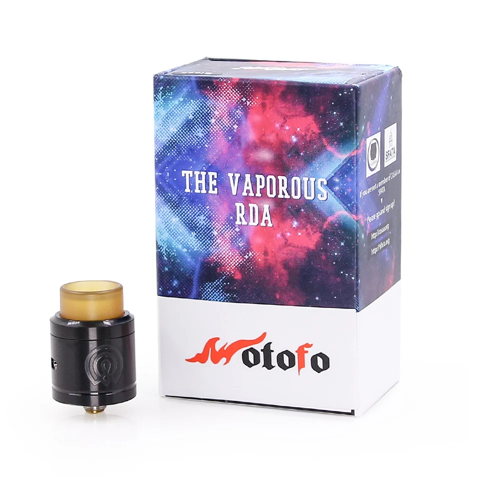 

Original Wotofo VAPOROUS RDA Tank Dual Coil Atomizer 24mm Diameter tank with 510 thread Bottom Feeding RDA Atomizer