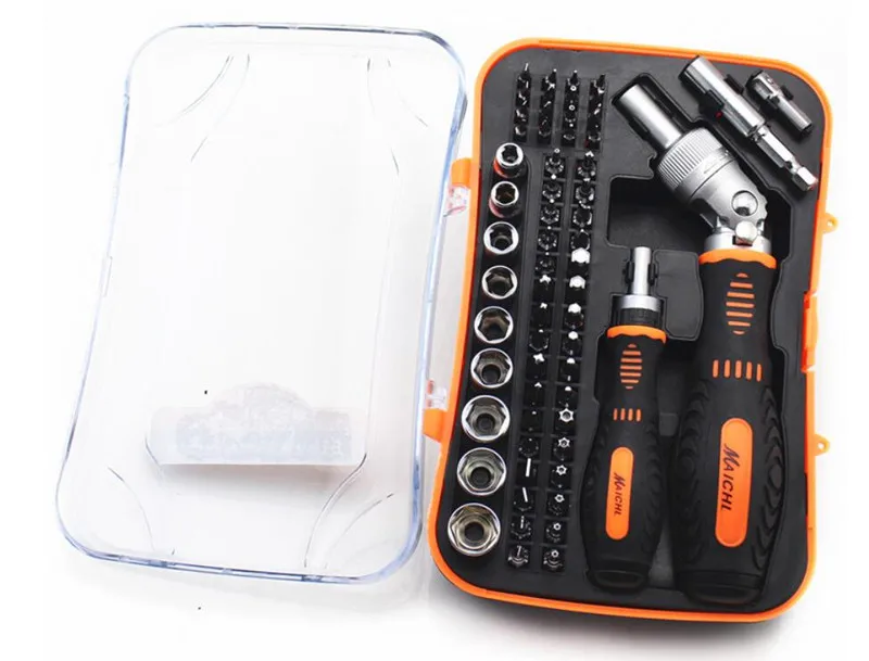 baratas Bits Chave De Fenda magnética 61 Em 1 Precisão Chave De Fenda Set Kit Ferramentas de Reparo para iPhone Samsung HTC PC Celular Universal Cabeças