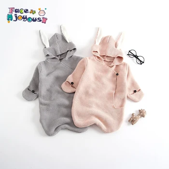 

Baby Blankets Newborn Knitted Swaddle Wrap Rabbit Ear Cotton Baby Swaddling Blankets Photography Props Baby Wrap Cover 0-24m