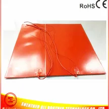 450*850*1.5 мм с подогревом кровать для 3D-принтеры силиконовая резина подогреватель 220 В 1200 Вт клей 1 сбоку 100 К thermitor 1000 мм провод