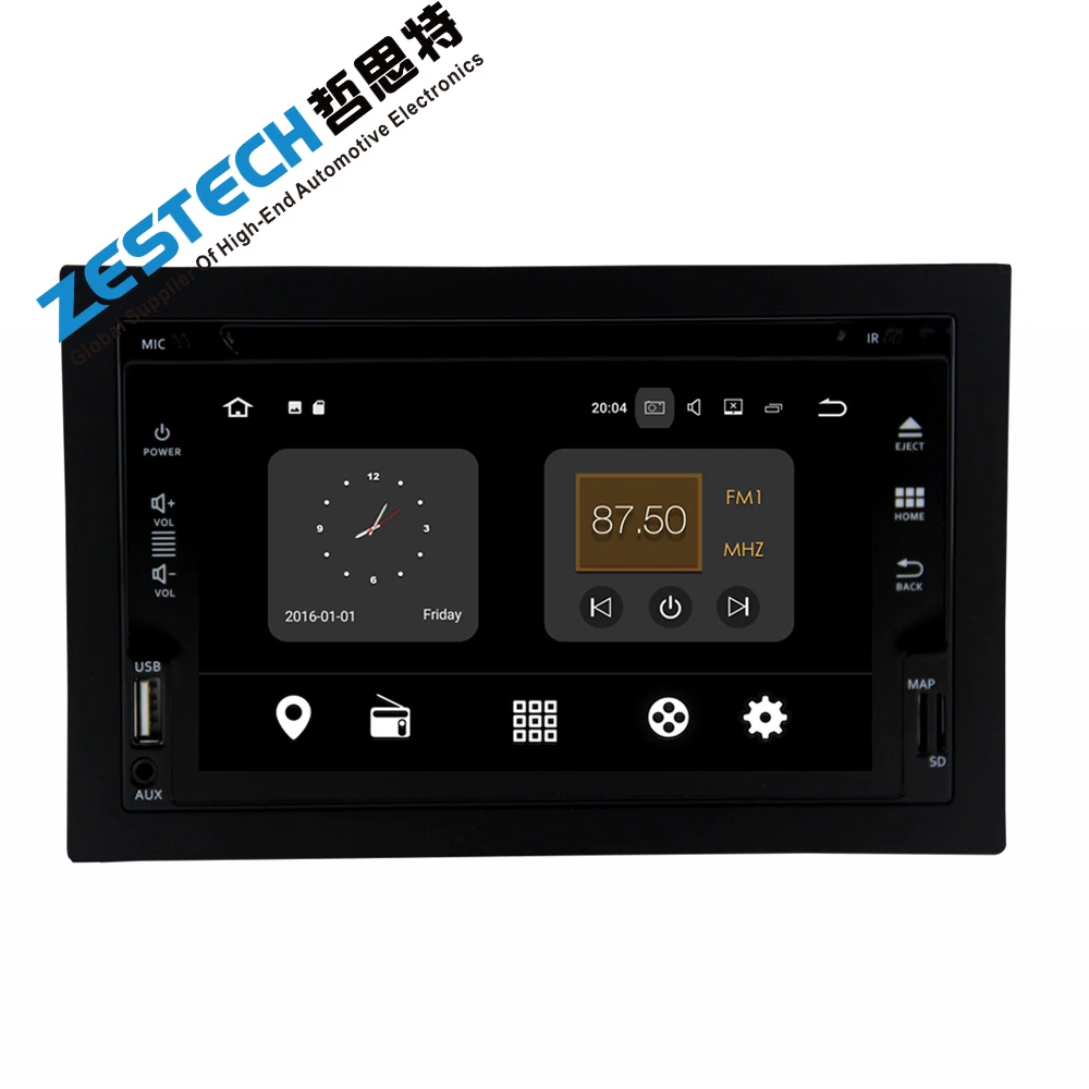 Cheap Android 7.1 universal car dvd player for Hyundai and Nissan unit with front USB port/radio/wifi/3g/obd2/bluetooth 1