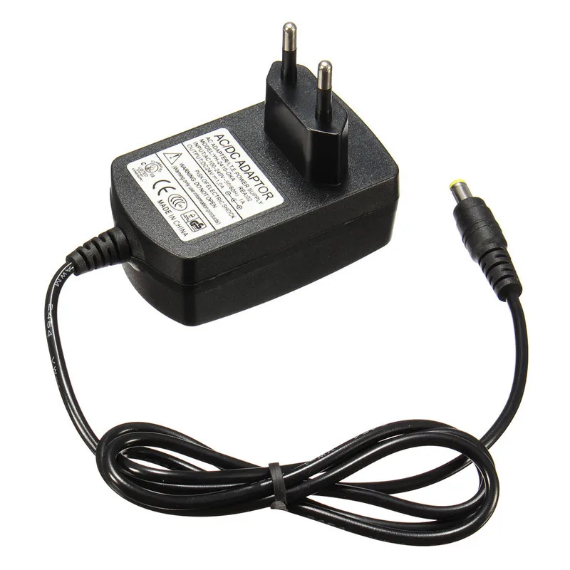 Kopen EU Plug AC 110 240 V Naar DC 24 V 1A Zwart Super ultrasone Mist Maker Plug Power Adapter Huishoudapparatuur Onderdelen Hoge Quailty