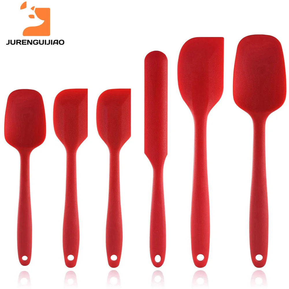  Silicone scraper 6-piece set of spatula heat-resistant baking tool set Non-stick Cooking Utensils T