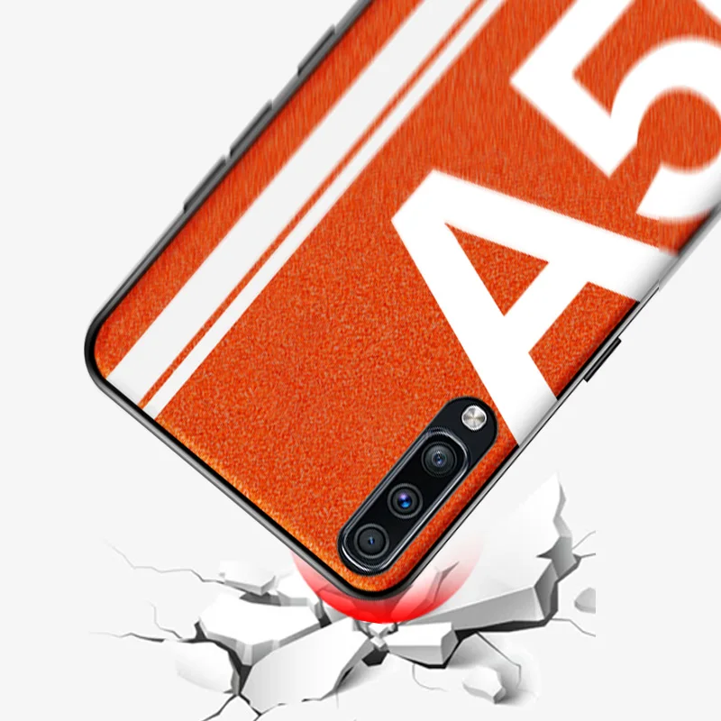 For Samsung A50 Case Sparkle Leather Silicone Soft Edge Protect Back Cover for Samsung Galaxy A30 A50 A70 Case Shockproof Cover