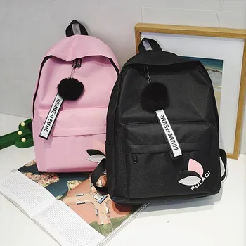 

Schoolbag female Korean version Harajuu High School Campus backpack Tide simple canvas double knapsack manufacturer SS-014