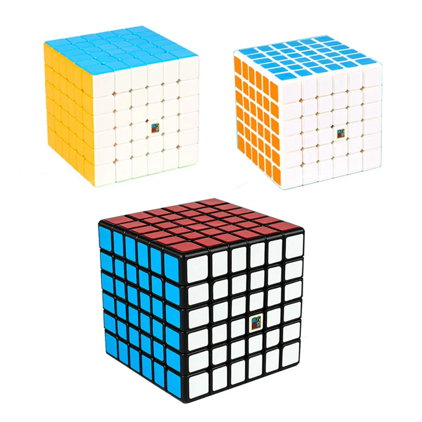 

Moyu MF6 6x6x6 Cube Stickerless/Black/White Speed Cube Mofangjiaoshi Magic Cube Toys For Children Beginner