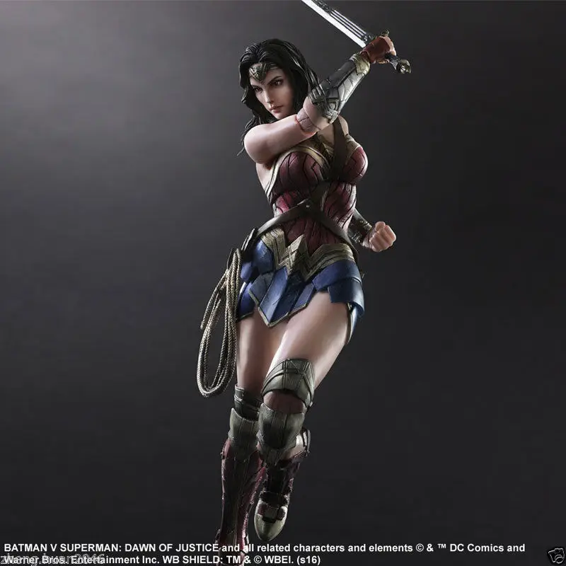Play Arts Kai DC Comics Film Super Hero Batman VS Superman Dawn Of Justice NO.4 Wonder Woman 25cm A