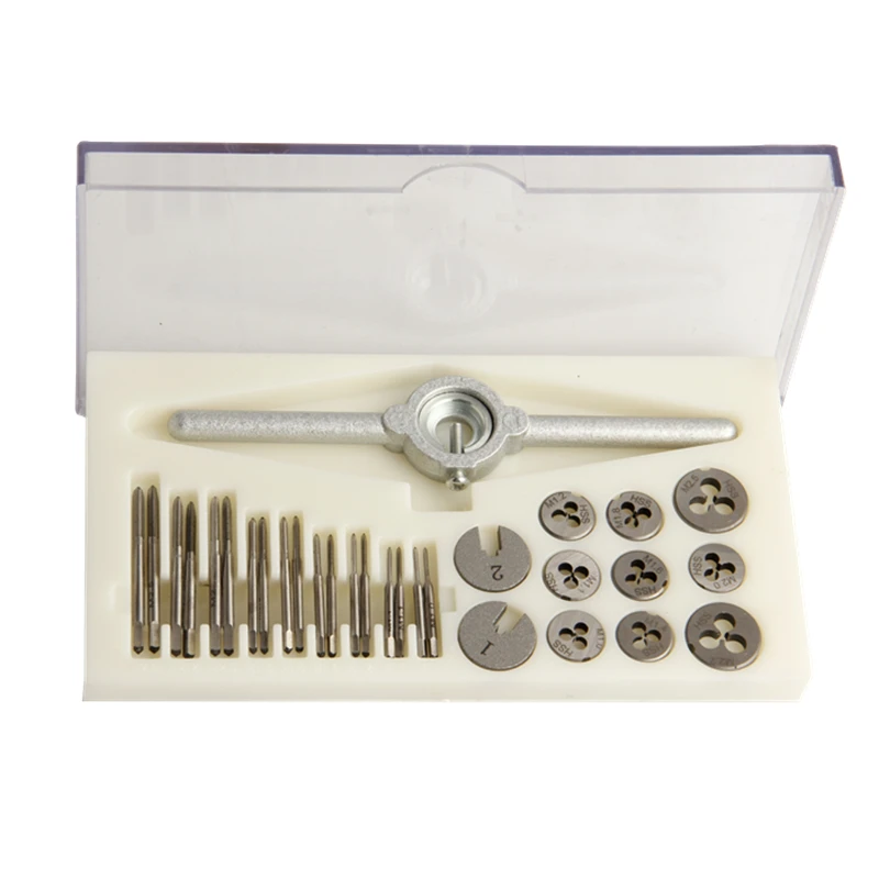 

Freeshipping Mini Taps Dies Metric Set M1-M2.5 Screw Thread Plugs Taps HSS Screw Taps With Tap Wrench Hand Tools 30pcs