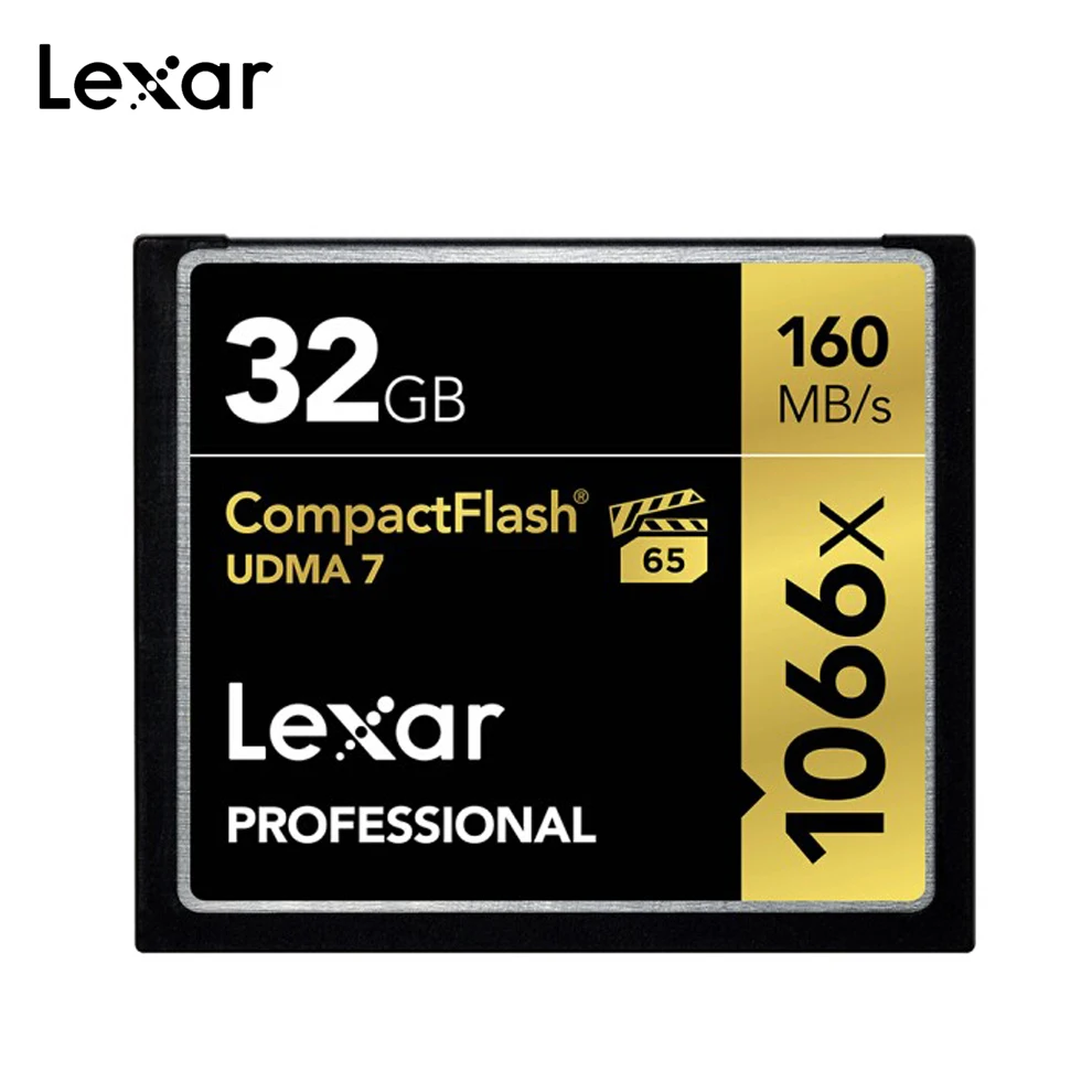 Лучший Lexar 1066x cf карта 32 ГБ, 64 ГБ и 128 ГБ tarjeta sd карты памяти compactflash захвата планшетный ноутбук 3d принтер мини ПК и камеры