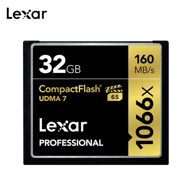 Best Price Original Lexar Compactflash UDMA7 1066x 32GB 64GB 128GB CF Card max160MB/s Memory card For full HD / 3D and 4K video capture Best Price Original Lexar Compactflash UDMA7 1066x 32GB 64GB 128GB CF Card max160MB/s Memory card For full HD / 3D and 4K video capture