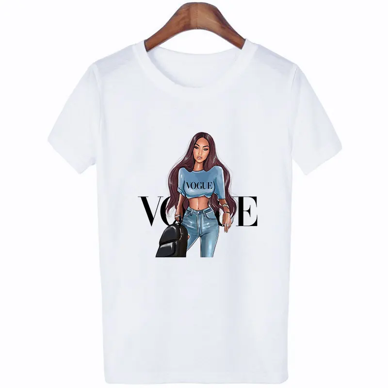 Женская футболка Vogue с надписью Harajuku женская футболка для отдыха модная Эстетическая футболка Летняя Tumblr винтажная уличная одежда Tumblr