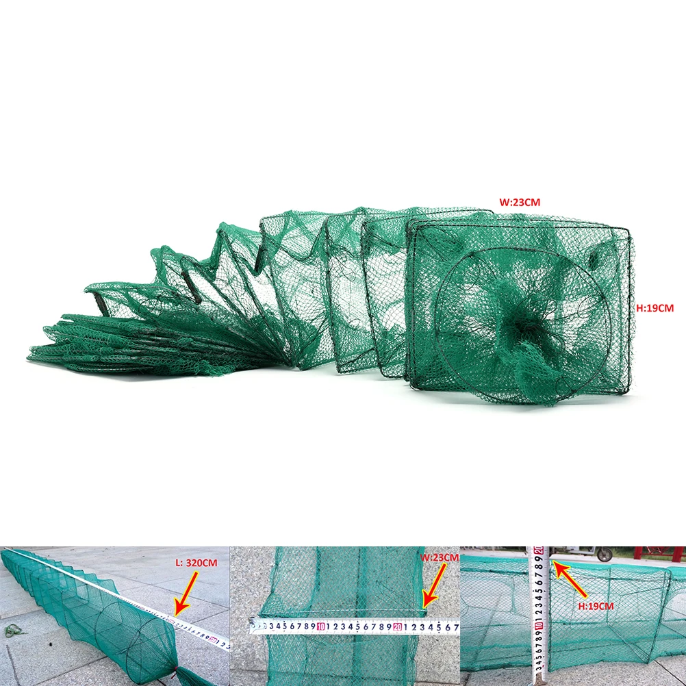 Eel Prawn Shrimp Lure Nets Fishing Net Foldable Portable Crab Crayfish