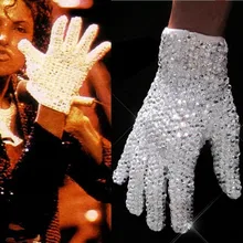 Редкие MJ Майкл Джексон обе стороны стразы серебро кристалл ручной работы перчатки коллекция для Billie Jean Preformance