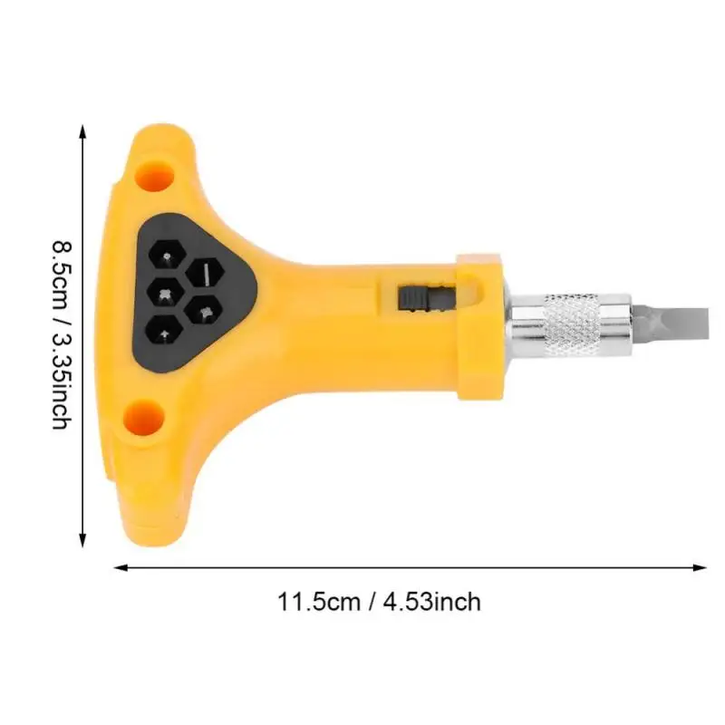 Новые 5 шт. биты для отвертки и Т Тип гаечный ключ Нескользящая точность шестигранный треугольник отвёртка с трещоткой Насадки Набор 11,5x8,5 см/4,53x3,35 дюйма