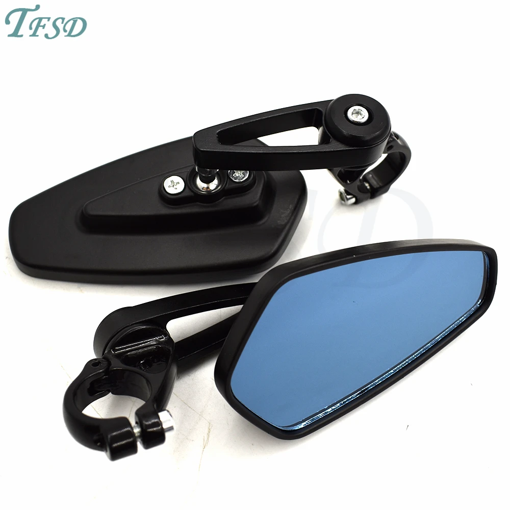 

7/8"22mm Universal Motorcycle Bar End Rearview Mirrors Rear View Handle Side Mirrors CNC Aluminum For KTM Suzuki Kawasaki