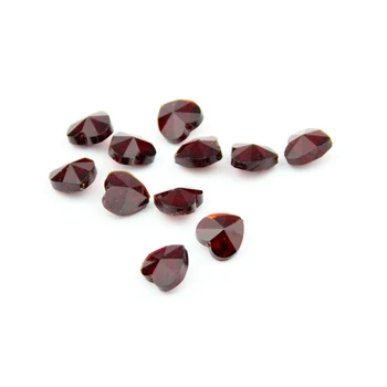 

14mm 1000pcs Dark Red Middle Hole Glass Crystal Hearts Beads For DIY Jewelry Free Shipping