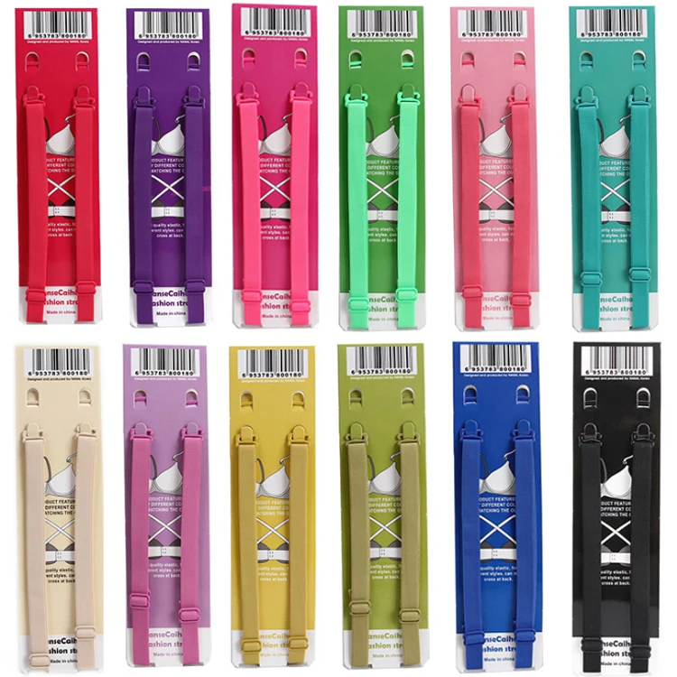 

Colors Bra Strap Neon candy solid Underwear accessories color shoulder bra strap back cross slip-resistant underwear bra strap
