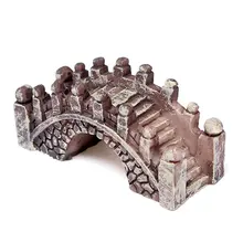 Мост Миниатюрный Сказочный Сад Террариум Кукольный Дом Статуэтка Статуя Home Decor Орнамент Коричневый