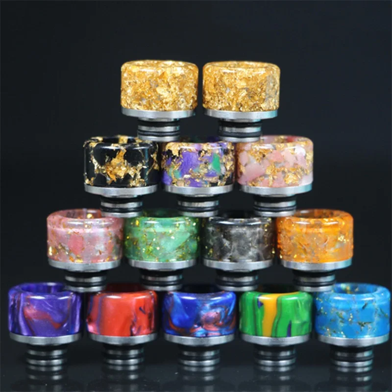 

510 Drip Tips Epoxy Resin Wide Bore Mouthpiece for Kennedy24 Battle Goon 528-A RDA Atomizers all 510 Thread Tank Drip Tip