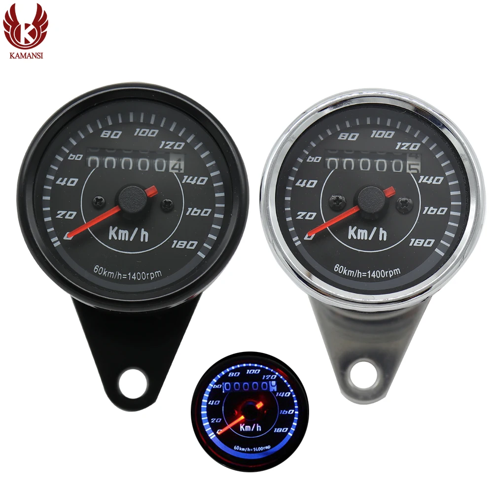 Универсальный 12 В светодиодный одометр для мотоцикла 0 ~ 180 км/ч Спидометр