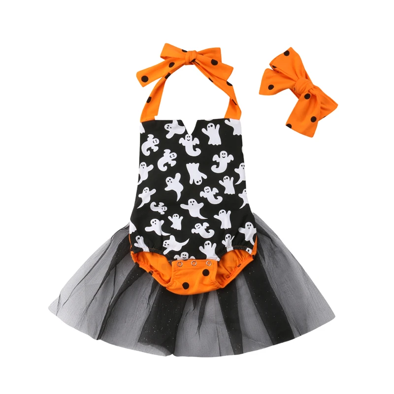 

NEW Baby Girl Kids Halloween Party Romper Lace Tutu Fancy Clothes Toddler Girls Backless Sequin Rompers Sundress Costume Clothes
