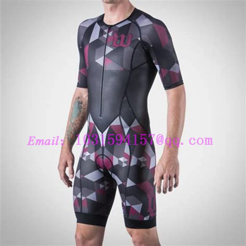 Wattie ink одежда на заказ комплект для велосипеда желтый черный велокостюм triatlon ropa ciclismo кожаный костюм speedsuit комбинезон США - Цвет: triathlon