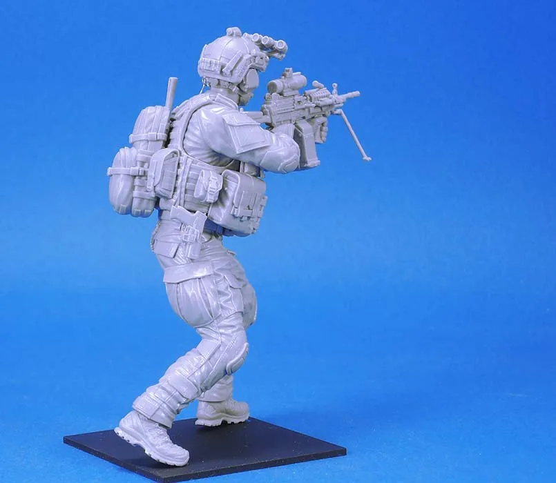 1/16 шкала resin смола фигура современный американский Specal Force MG Gunner Коллекционная фигурка