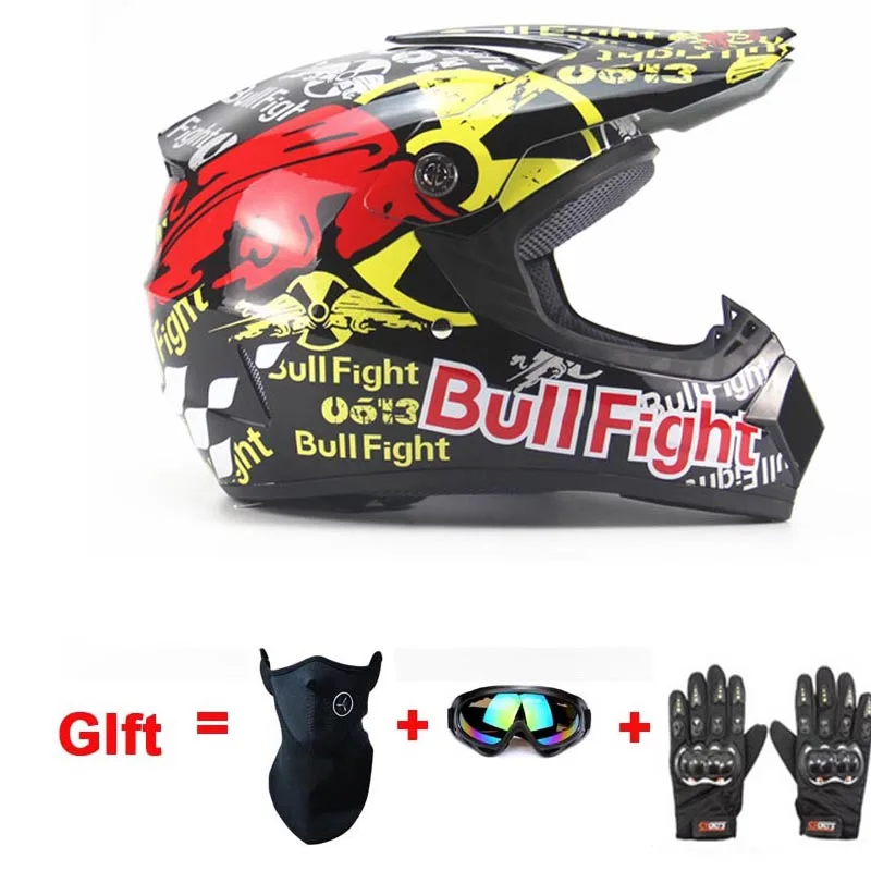 

Hotsale Off Road ATV Cross Helmets MTB DH Racing Motorcycle Helmet Dirt Bike Capacete motocross helmet with glove gift