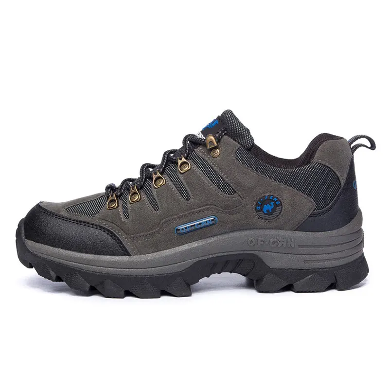 maschio pelle 3 Autunno respirabile antiscivolo Ons adulto Scarpe giallo scarpe all'aperto tennis blu colori comodo Lace da arancione Up Uomo Surom Z1Pq6avdwZ