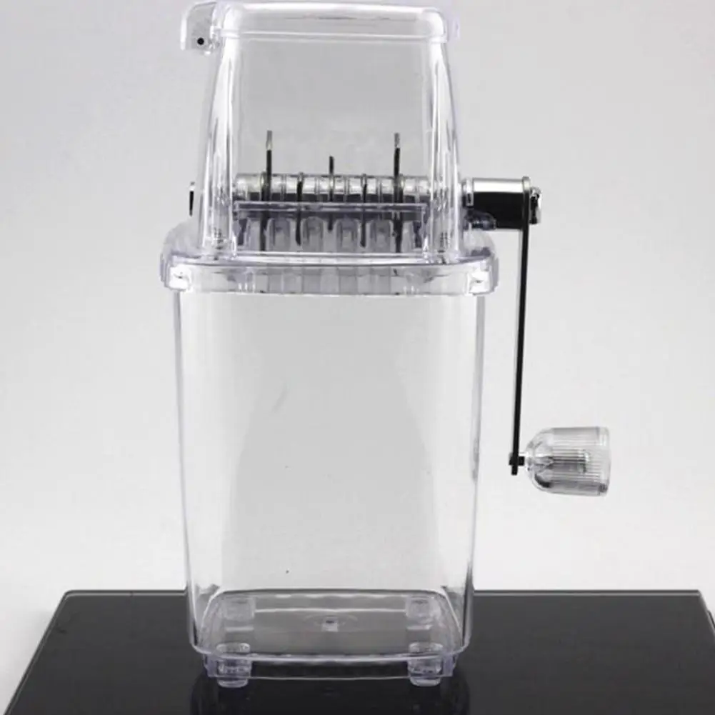 

Adoolla Multifunction Manual Mini Home Transparent Ice Crusher Shaver Kitchen Tool