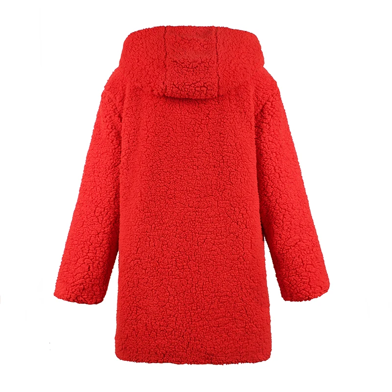 Зимняя женская куртка размера плюс, Новое поступление, модное контрастное пальто с капюшоном и длинным рукавом из плотного флиса