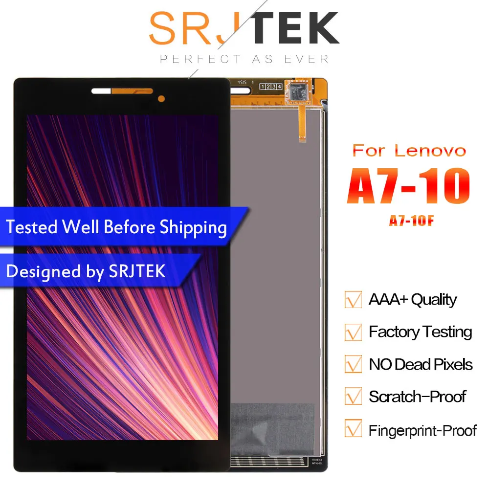 Srjtek New 7'' inch LCD Display + Touch Screen Digitizer Assembly
