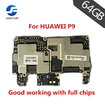 

JUN FUN P9-EVA-L10 For Huawei P9 Unlocked Motherboard 4GB RAM 64GB ROM Mainboard Android OS Logic Board With Full chips