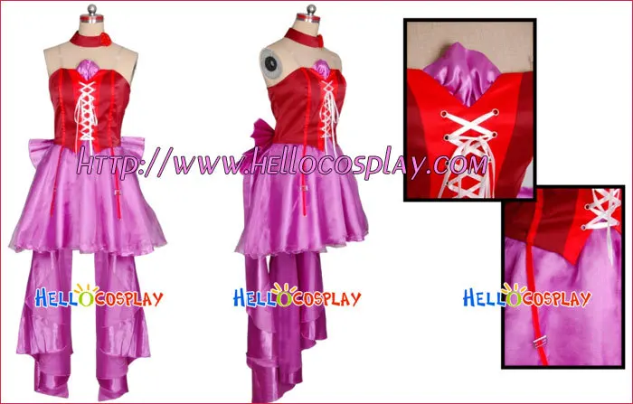 

Japanese Anime Outfit Macross Frontier Cosplay Sheryl Nome Dress H008