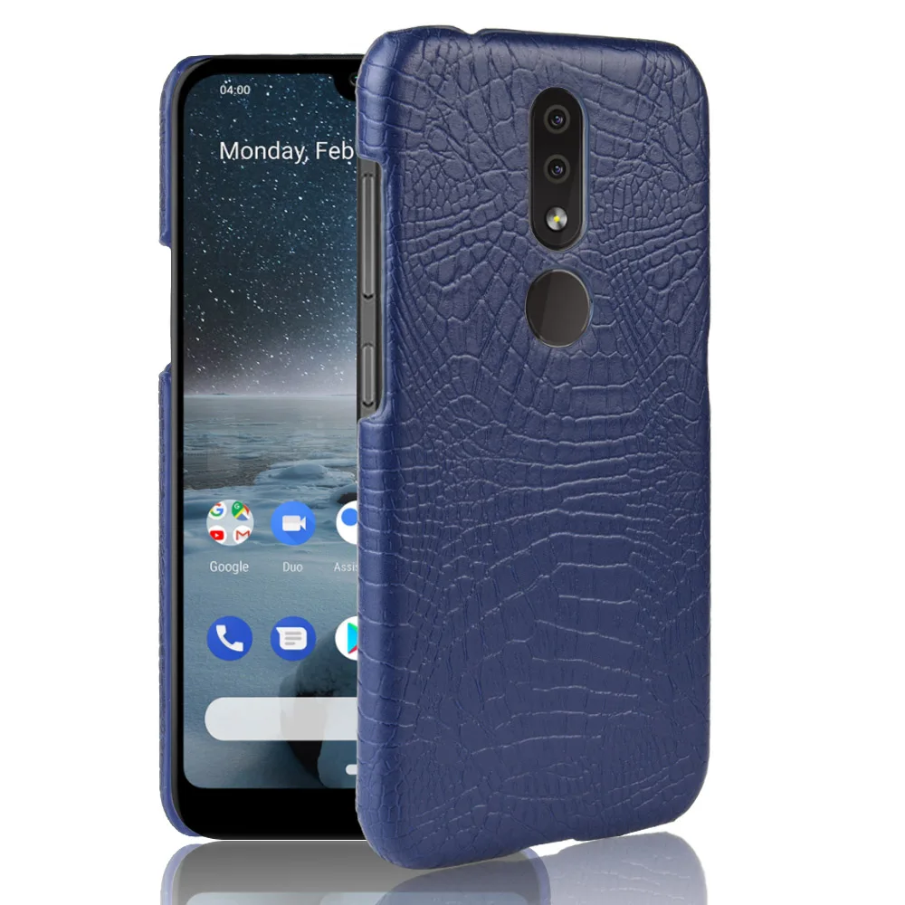 Чехол для Nokia 4 2 Ретро Роскошный чехол из искусственной кожи под крокодила Nokia4.2