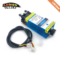 2.5W 450nm Blue Laser Module Laser Engraving And Cutting TTL Module 2500mw laser head for cutting Laser Engraver Accessories 2.5W 450nm Blue Laser Module Laser Engraving And Cutting TTL Module 2500mw laser head for cutting Laser Engraver Accessories
