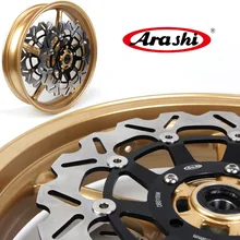 Arashi DAYTONA 675 ด้านหน้าล้อเบรคโรเตอร์แผ่นสำหรับ Triumph Daytona-675 2006-2012 2007 2008 2009 2010 2011 675R(China)